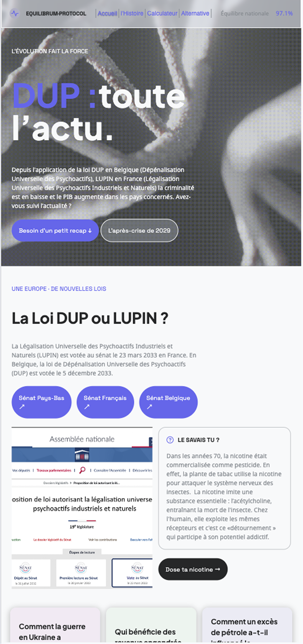 image du site web equilibrum