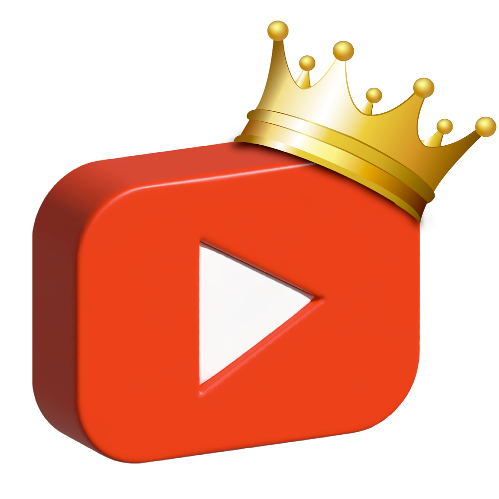 Logo de YouTube avec une couronne